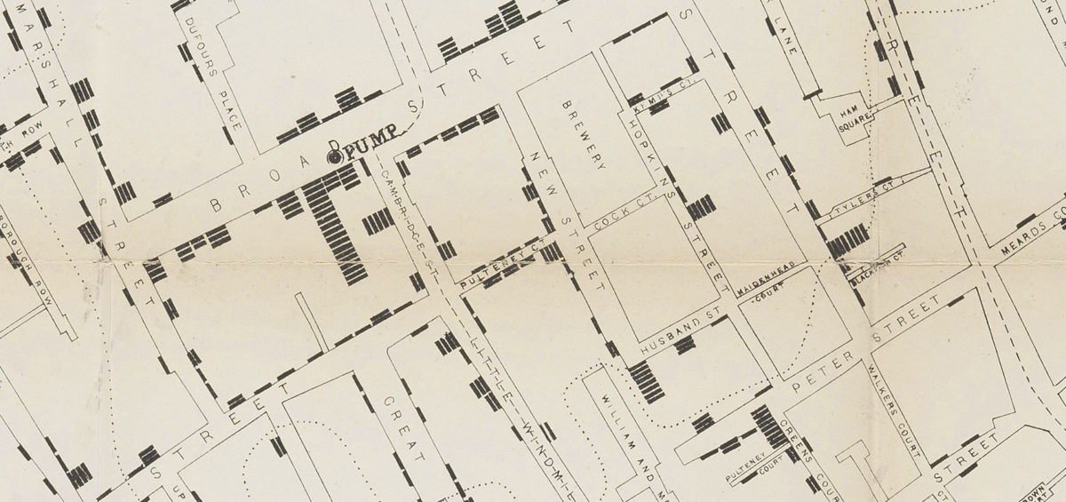 carte de John snow cholera